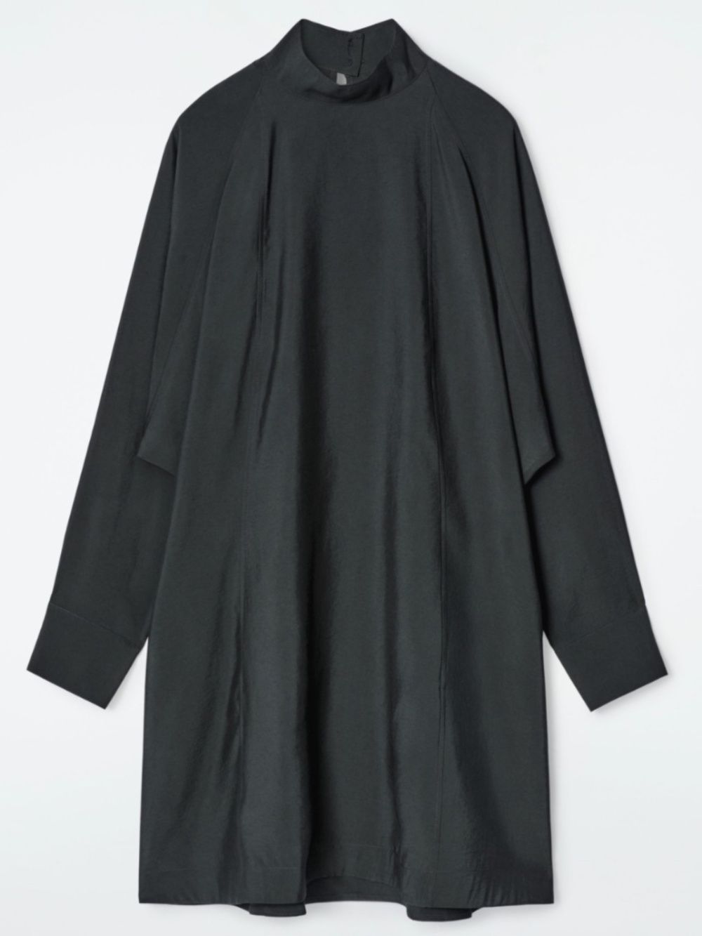 NWT COS BATWING-SLEEVE MINI DRESS - DARK GREEN - SIZE 12